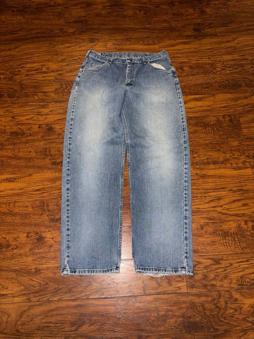 Lee Dungarees Jeans 34x34 Blue Baggy Loose Fit Y2K Skate Denim